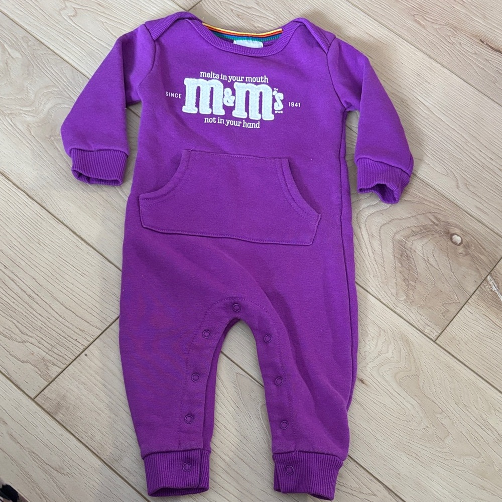 M&M's Kids Footie in Rich Purple